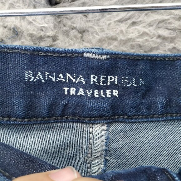 Banana Republic Jeans Mens 31x30 Blue Traveler Slim Fit Stretch Denim *Read* - Picture 2 of 13